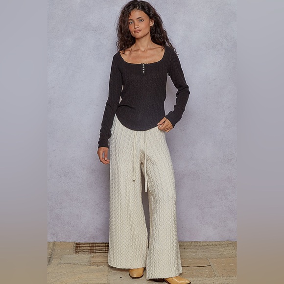 POL “ Heritage Henley “ Long Sleeve Thermal | Black - Picture 6 of 6